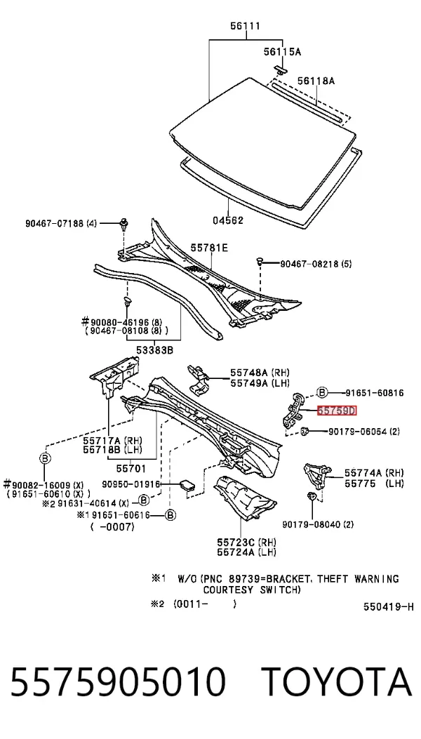  5575905010 Toyota