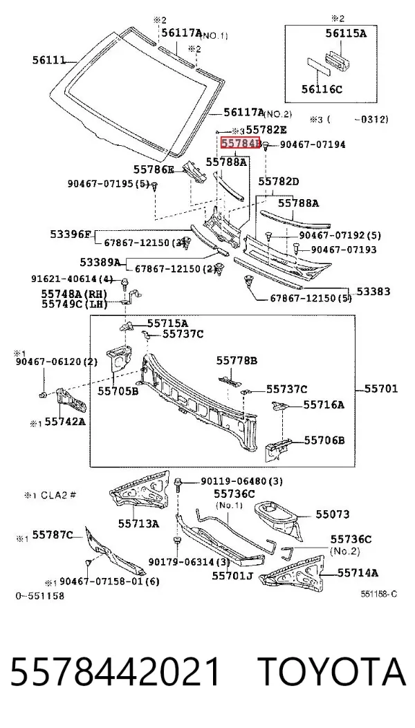  5578442021 Toyota