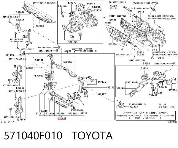  571040F010 Toyota