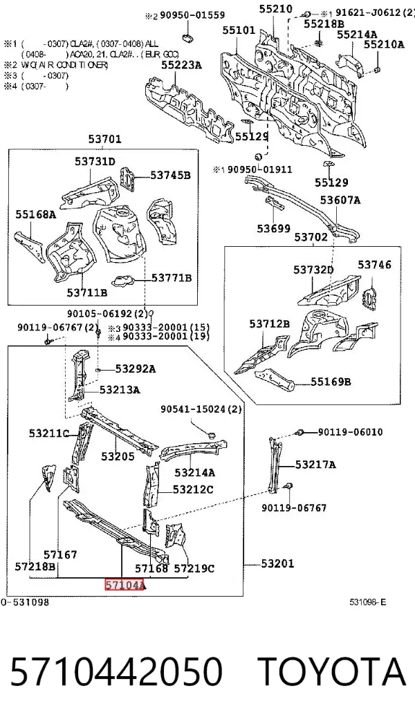  5710442050 Toyota