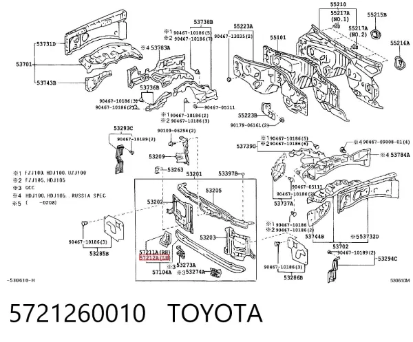  5721260010 Toyota
