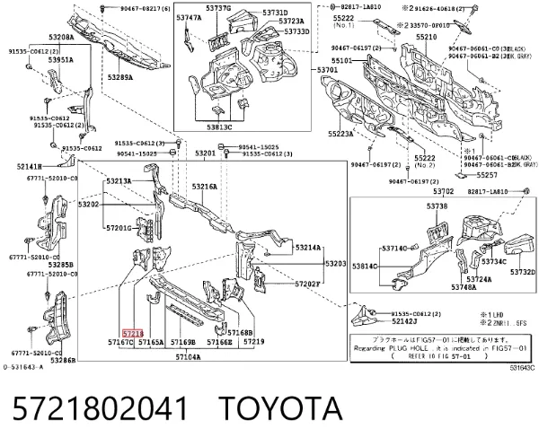  5721802041 Toyota