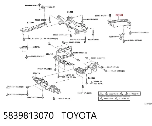  5839813070 Toyota