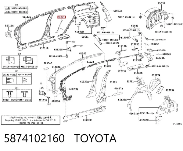  5874102160 Toyota