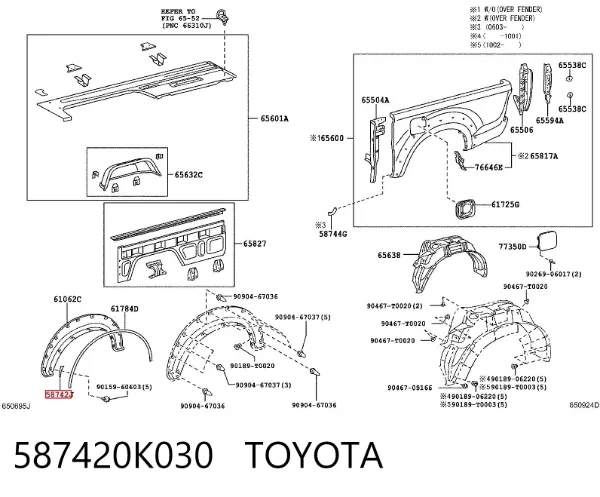  587420K030 Toyota