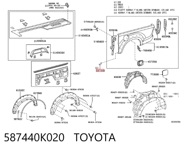  587440K020 Toyota