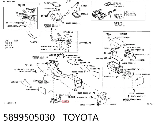  5899505030 Toyota