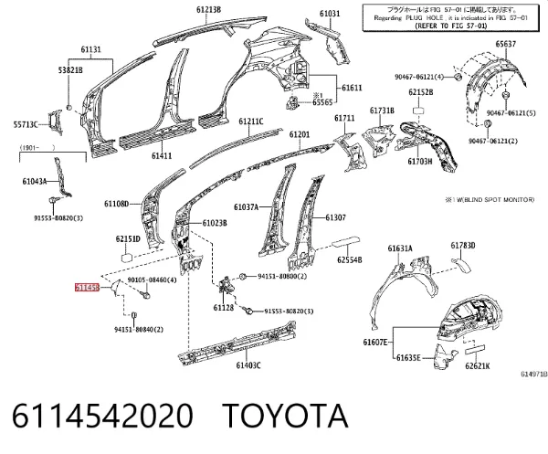  6114542020 Toyota