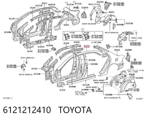  6121212410 Toyota