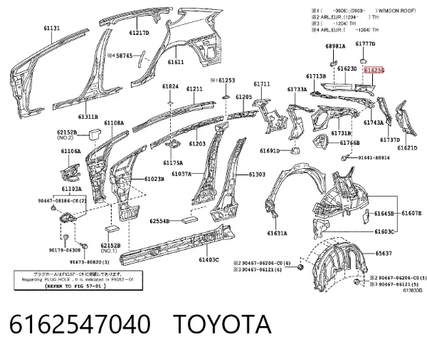  6162547040 Toyota