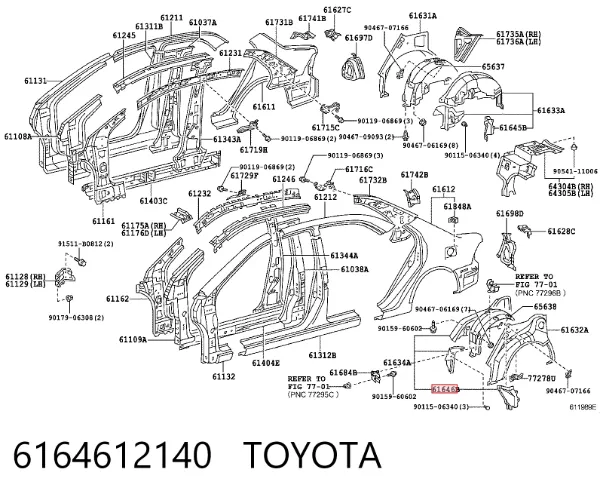  6164612140 Toyota