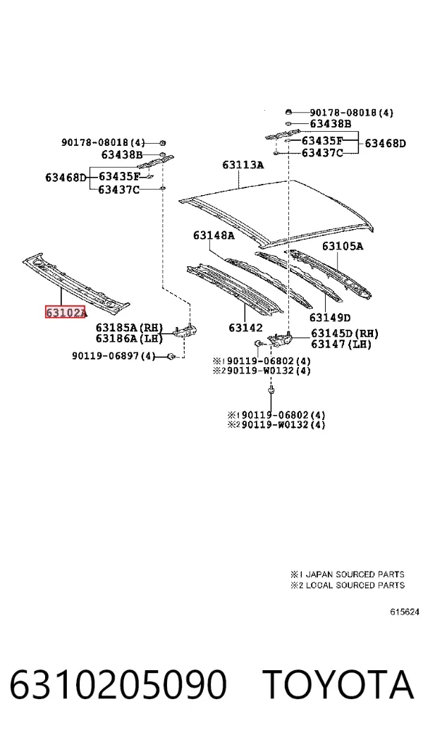  6310205090 Toyota