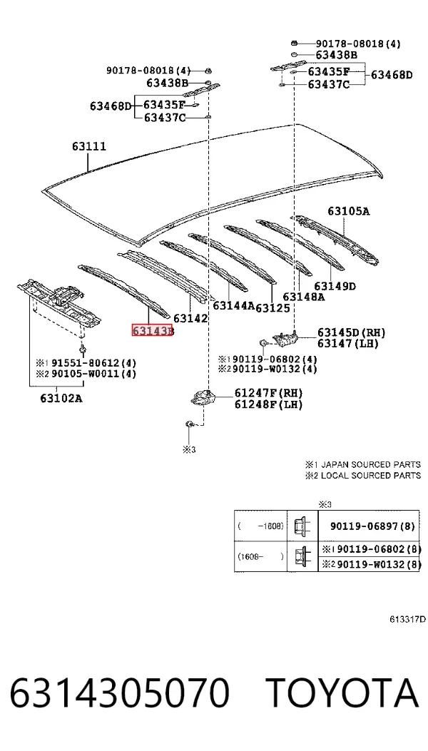  6314305070 Toyota