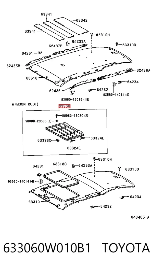  633060W010B1 Toyota