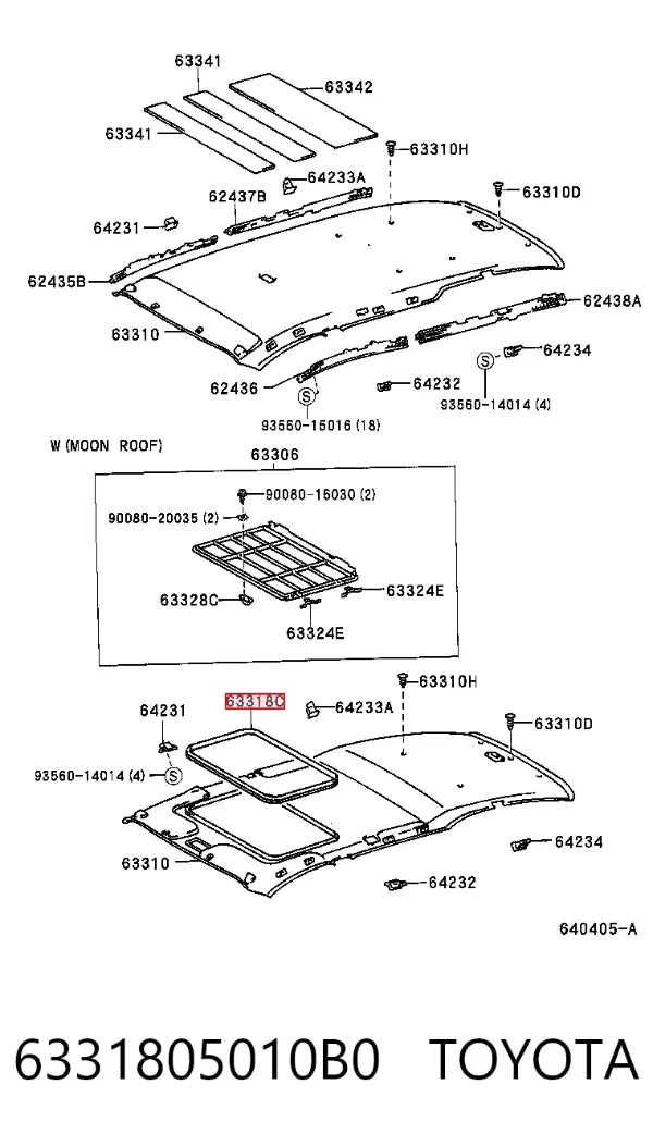  6331805010B0 Toyota