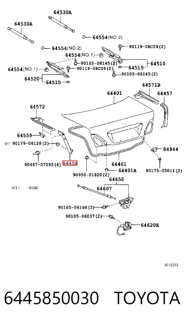  6445850030 Toyota