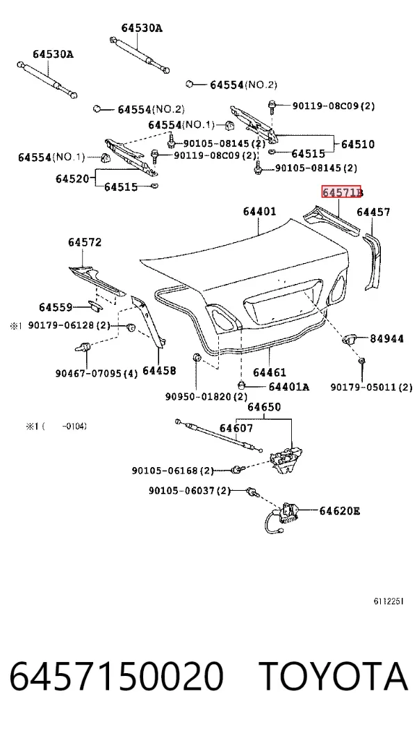  6457150020 Toyota