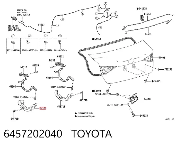  6457202040 Toyota