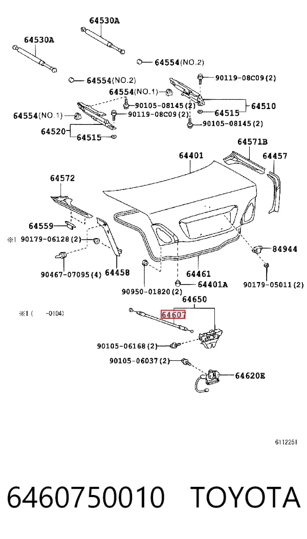  6460750010 Toyota