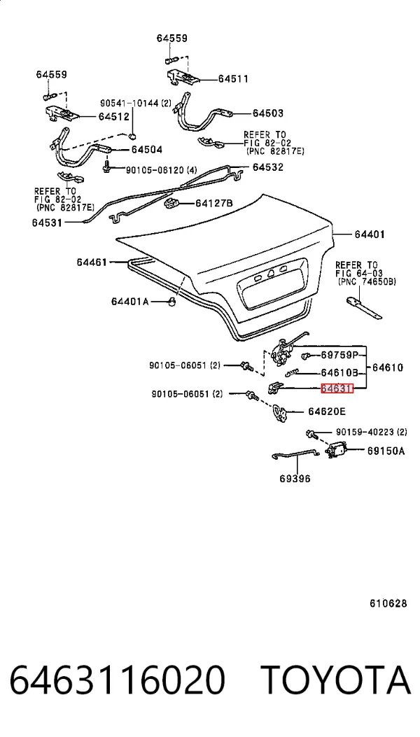  6463116020 Toyota