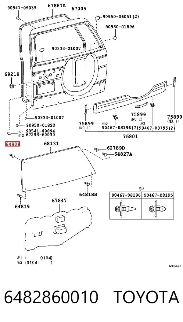  6482860010 Toyota