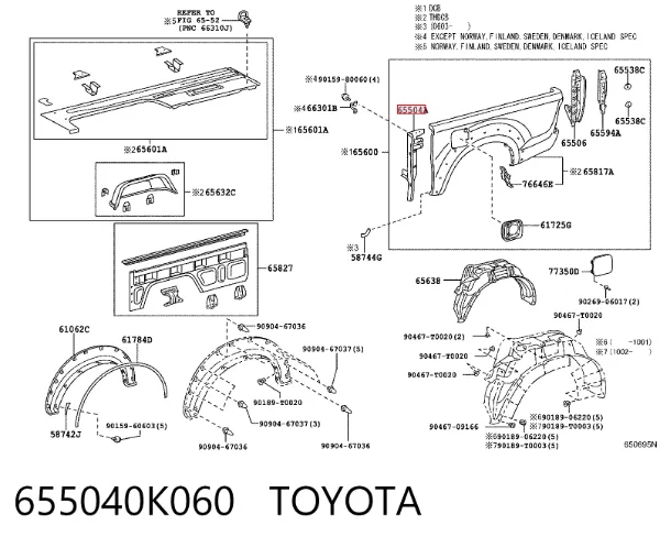  655040K060 Toyota