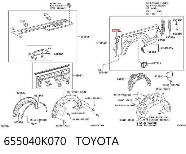  655040K070 Toyota