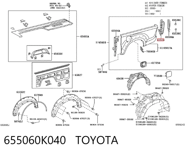  655060K040 Toyota