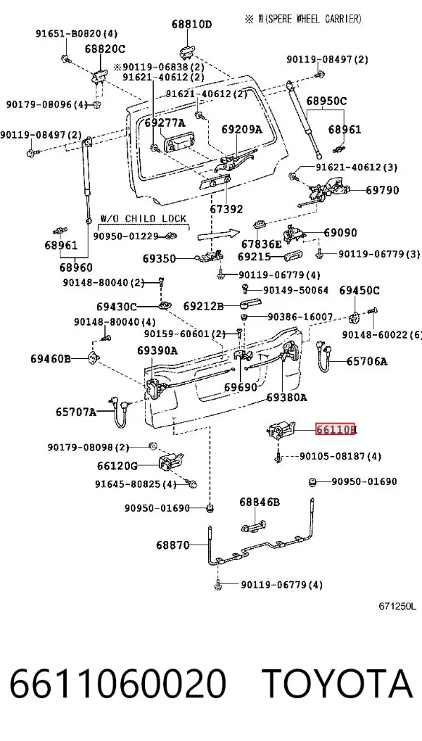  6611060020 Toyota