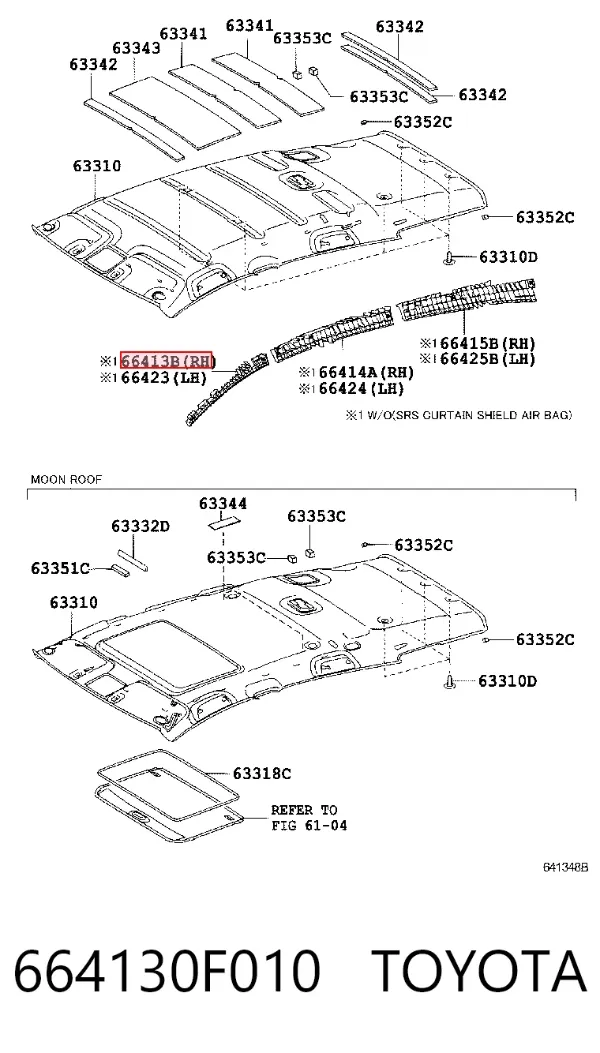  664130F010 Toyota