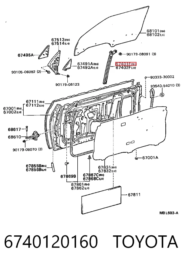  6740120160 Toyota