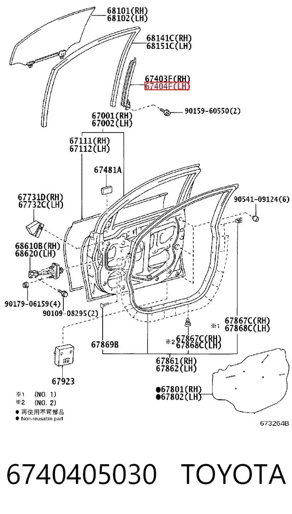 6740405030 Toyota