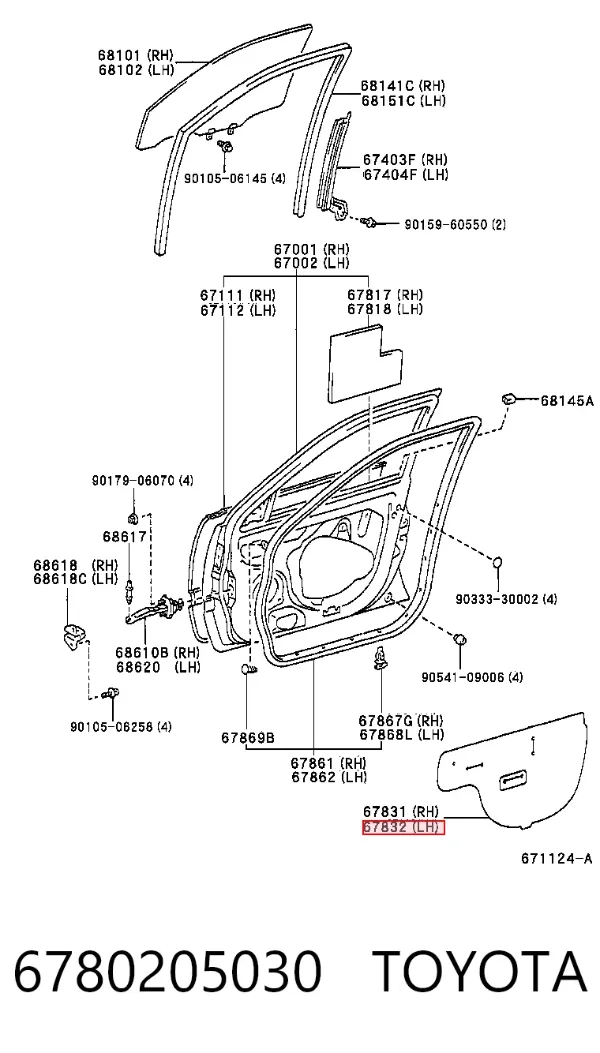  6780205030 Toyota