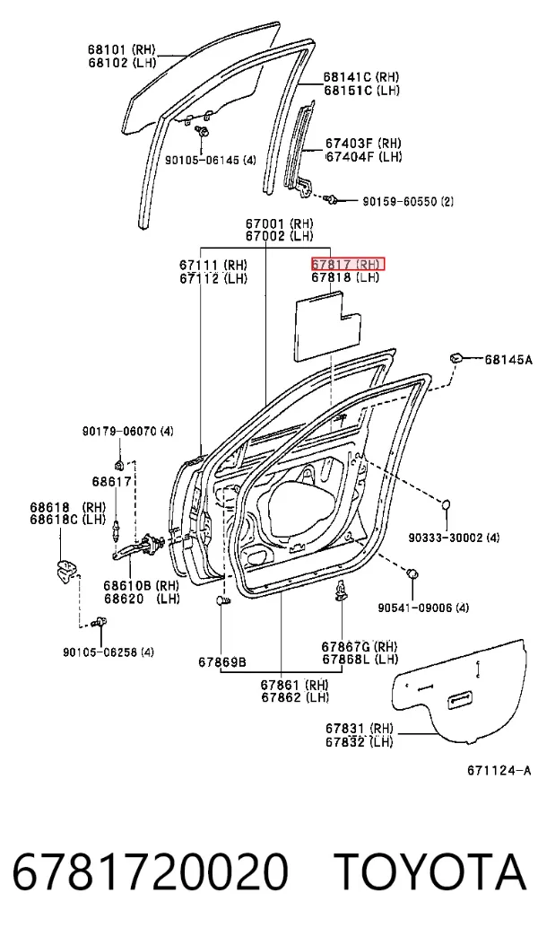  6781720020 Toyota