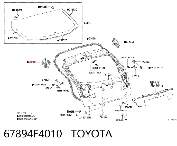  67894F4010 Toyota