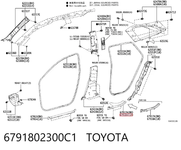 6791802300C1 Toyota