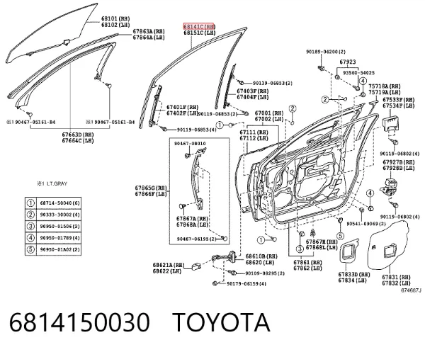  6814150030 Toyota