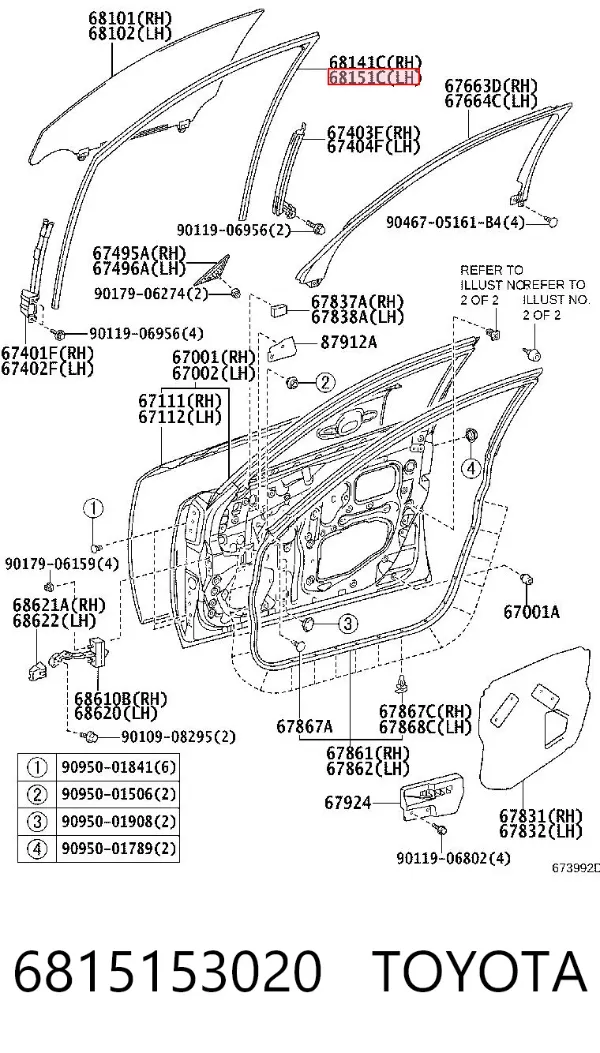  6815153020 Toyota