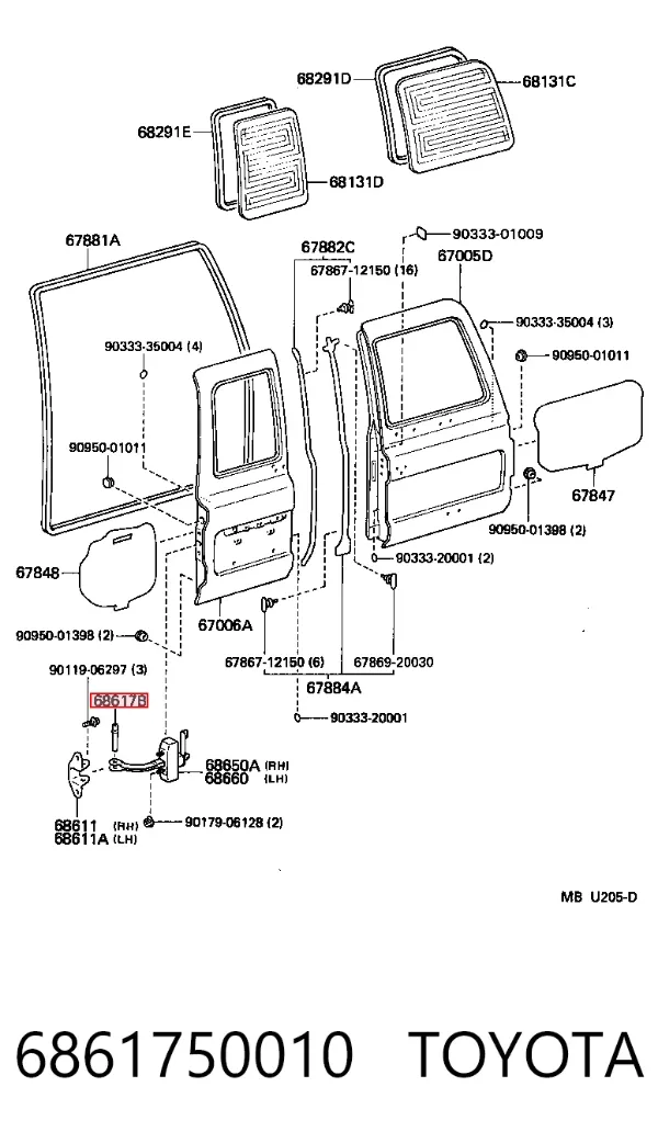  6861750010 Toyota