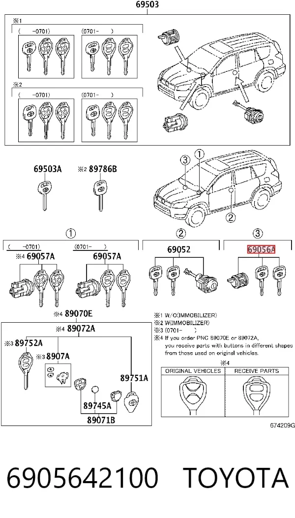  6905642100 Toyota