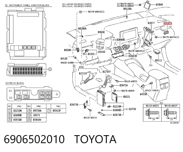  6906502010 Toyota
