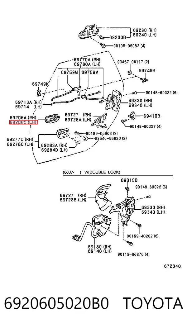  6920605020B0 Toyota