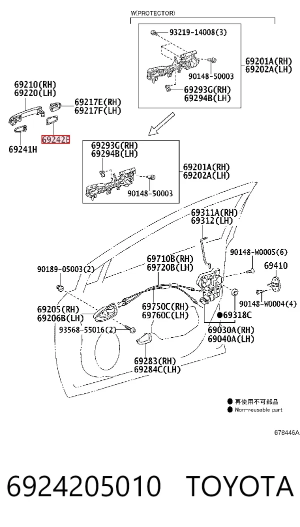  6924205010 Toyota