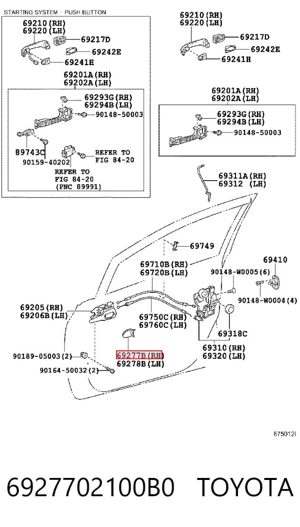  6927702100B0 Toyota