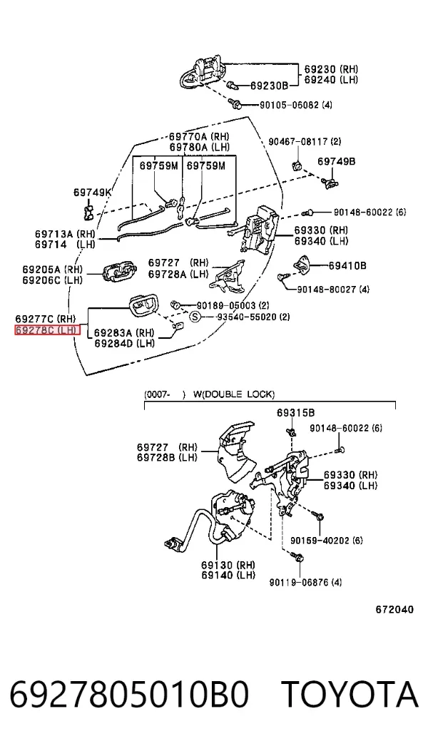  6927805010B0 Toyota