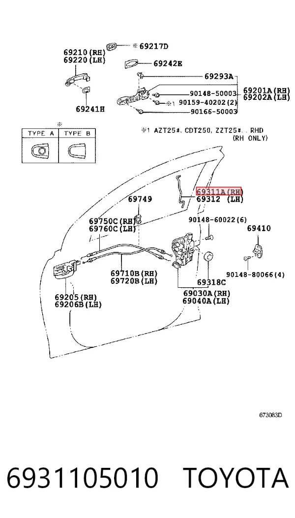  6931105010 Toyota