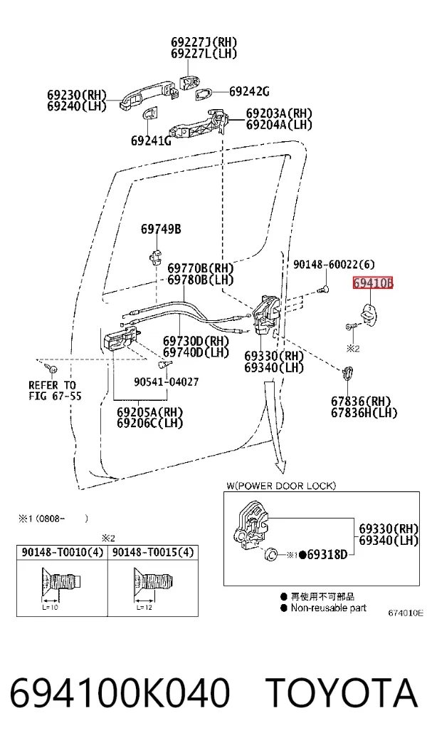  694100K040 Toyota