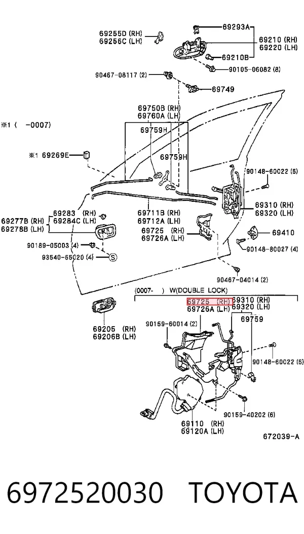  6972520030 Toyota