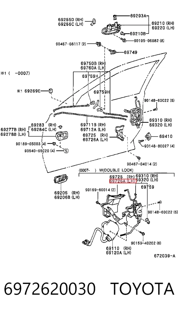  6972620030 Toyota
