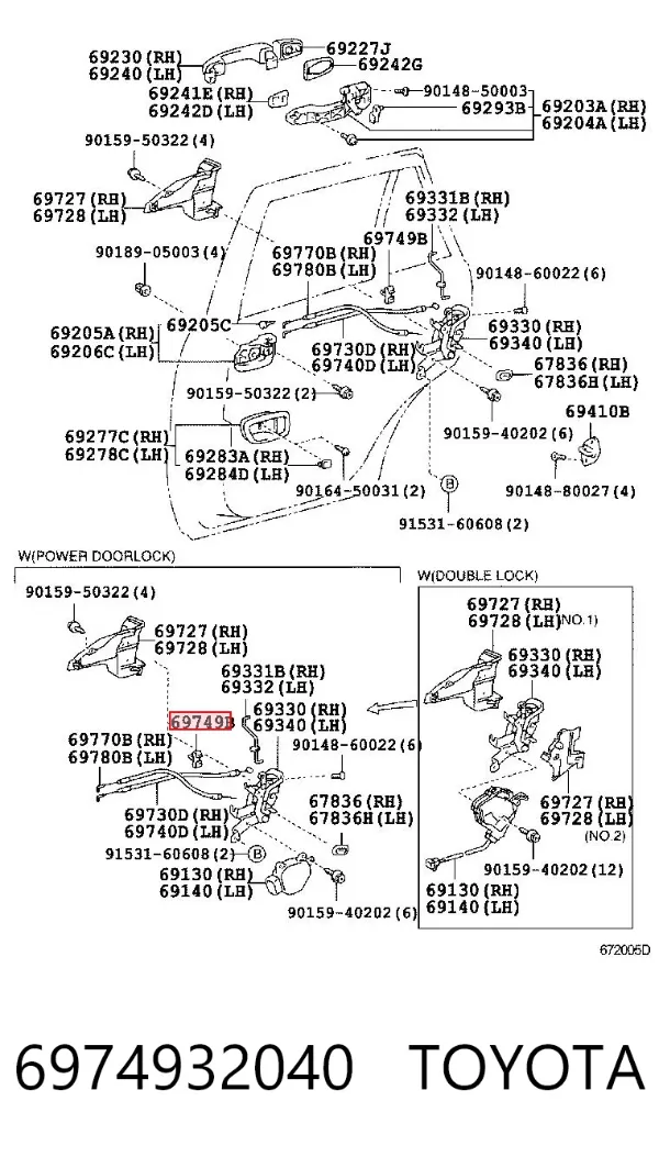  6974932040 Toyota